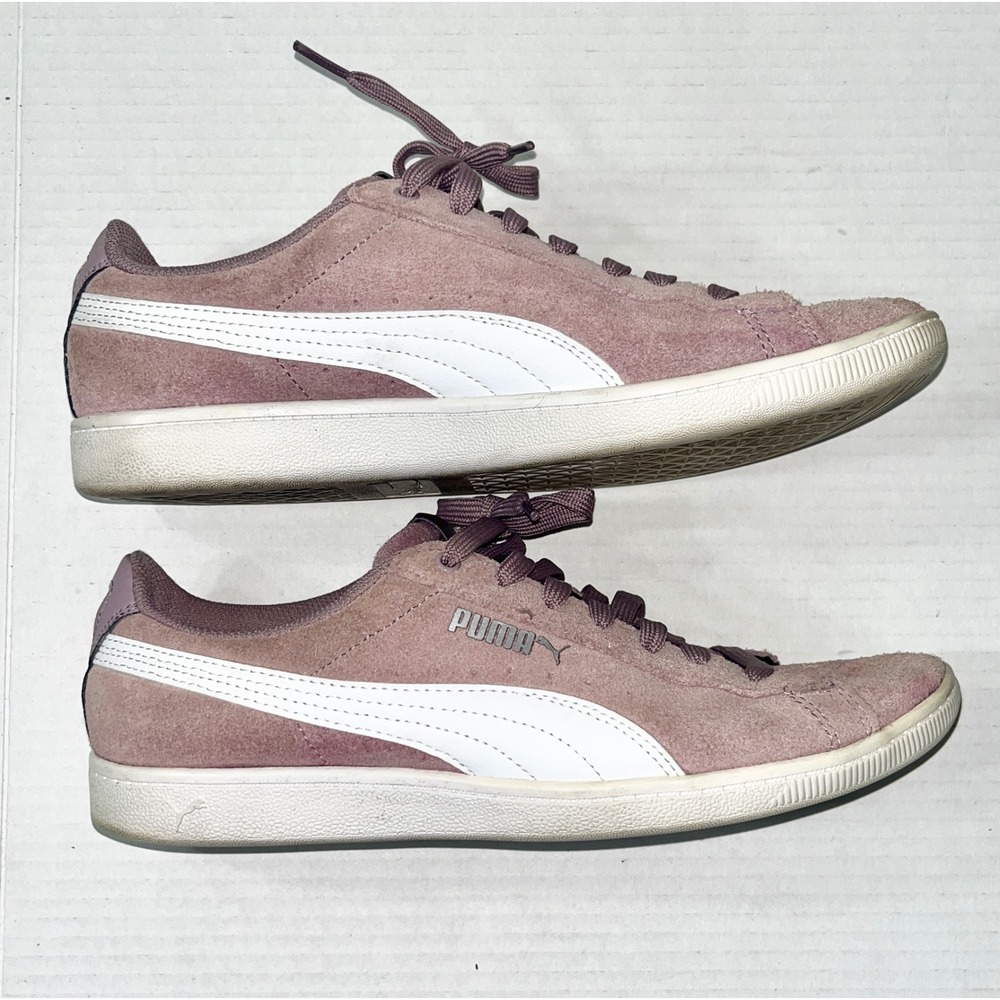 Puma Vikky V3 Sneakers Women's 10 Mauve Purple Suede Pastel 370204-01 Hip‎ Hop
